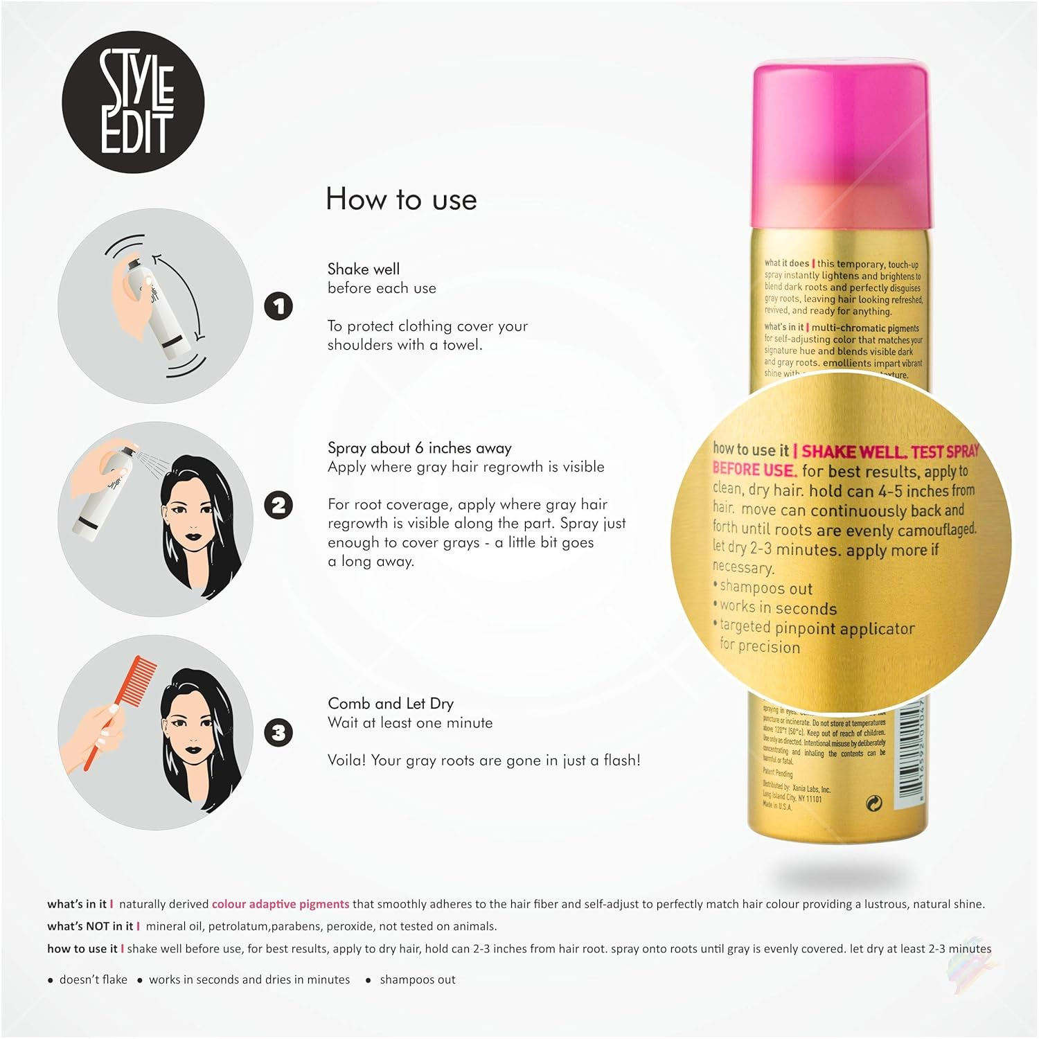 Medium Blonde Root Concealer Spray for Dark Roots
