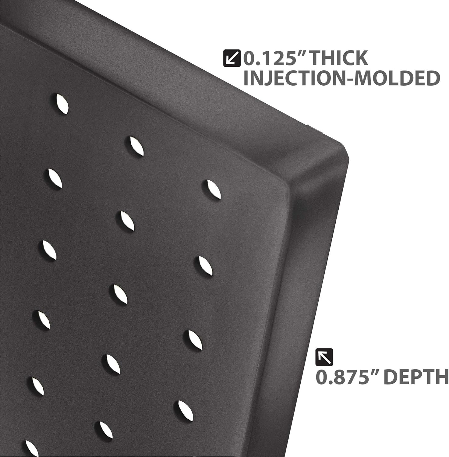 Pegboard Wall Panel Storage Solution, Size: 24"x 24", 2-Pack