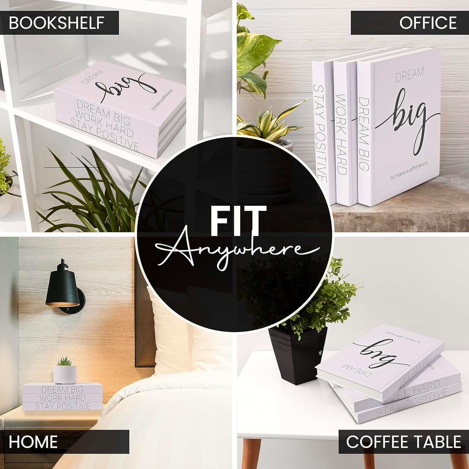Decorative Books for Home Decor - Faux Books for decoration Coffee Table | Book Shelf Decor | Entryway Table | Console Table - Modern Luxury Designer Books Decor Set - Decorative Books for Display