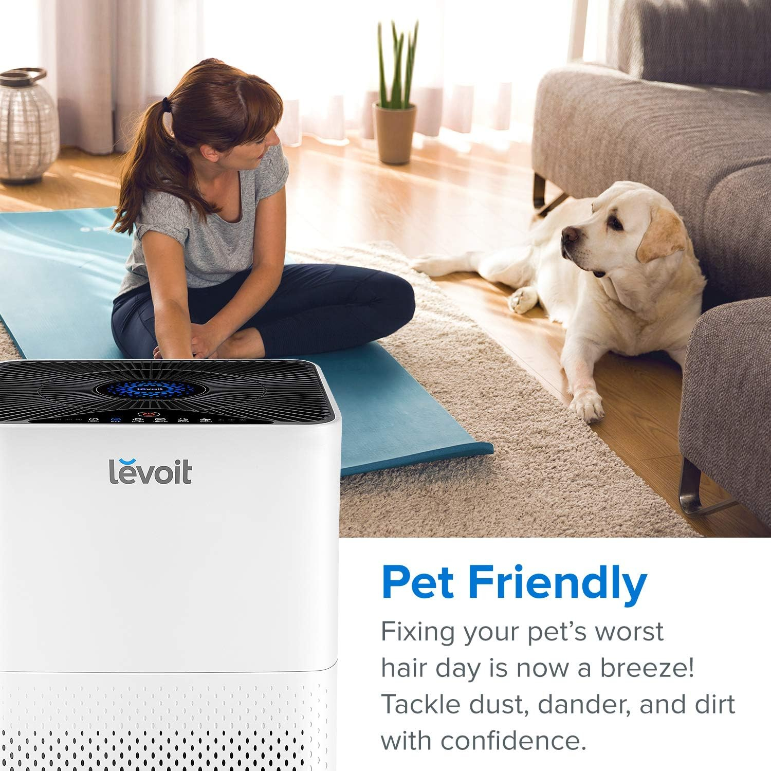 Levoit Air Purifier LV-H135 for Large Rooms, Allergies and Asthma, Smart Auto Mode, 795 ft²,White