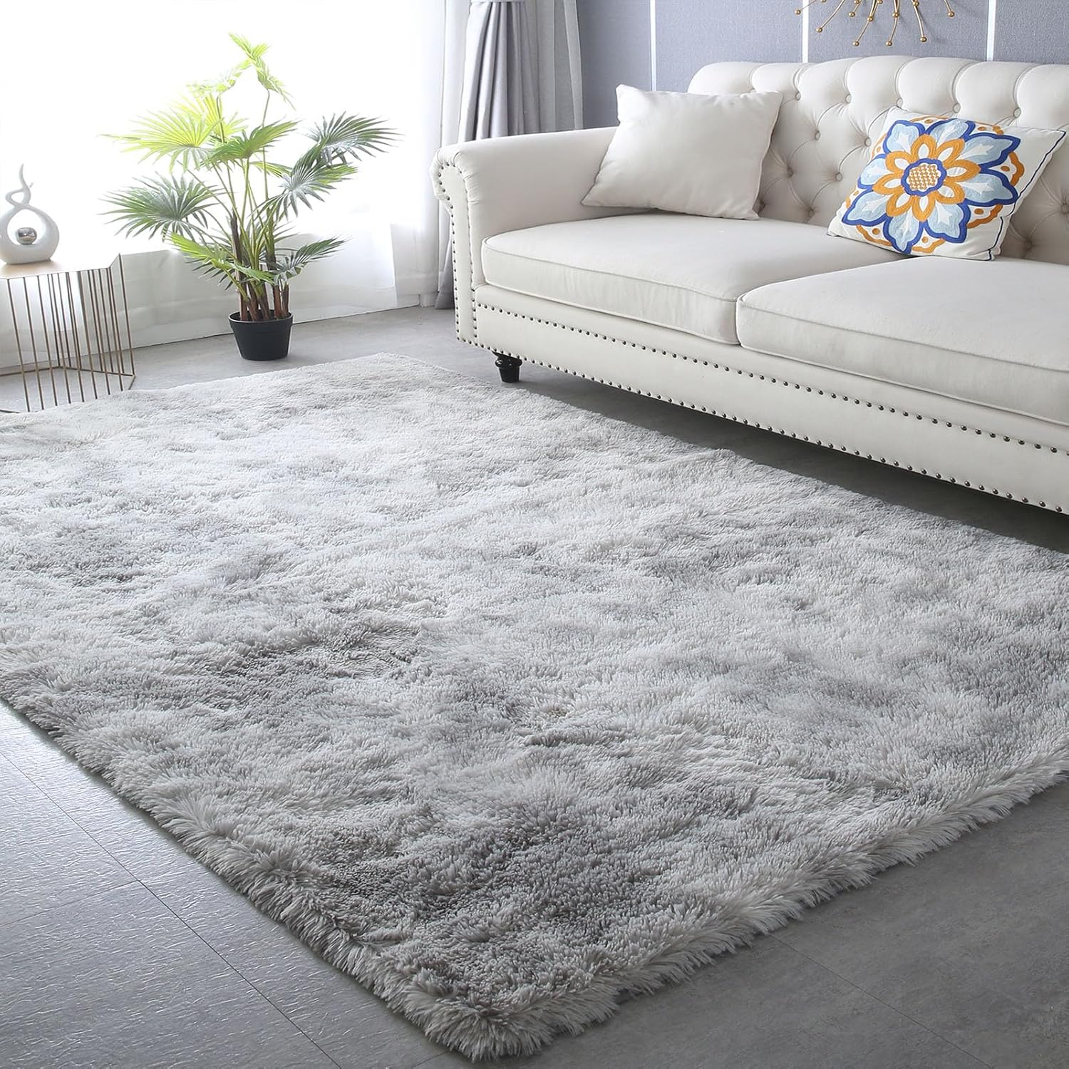nuLOOM Cloud Shag Accent Rug, 3x5, Gray