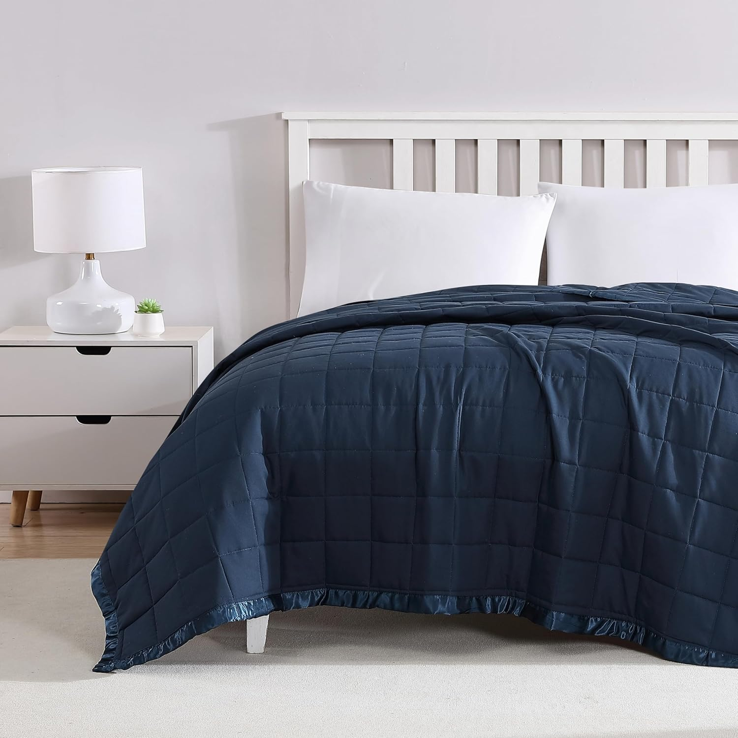 Full Blue Reversible Down Alternative Blanket