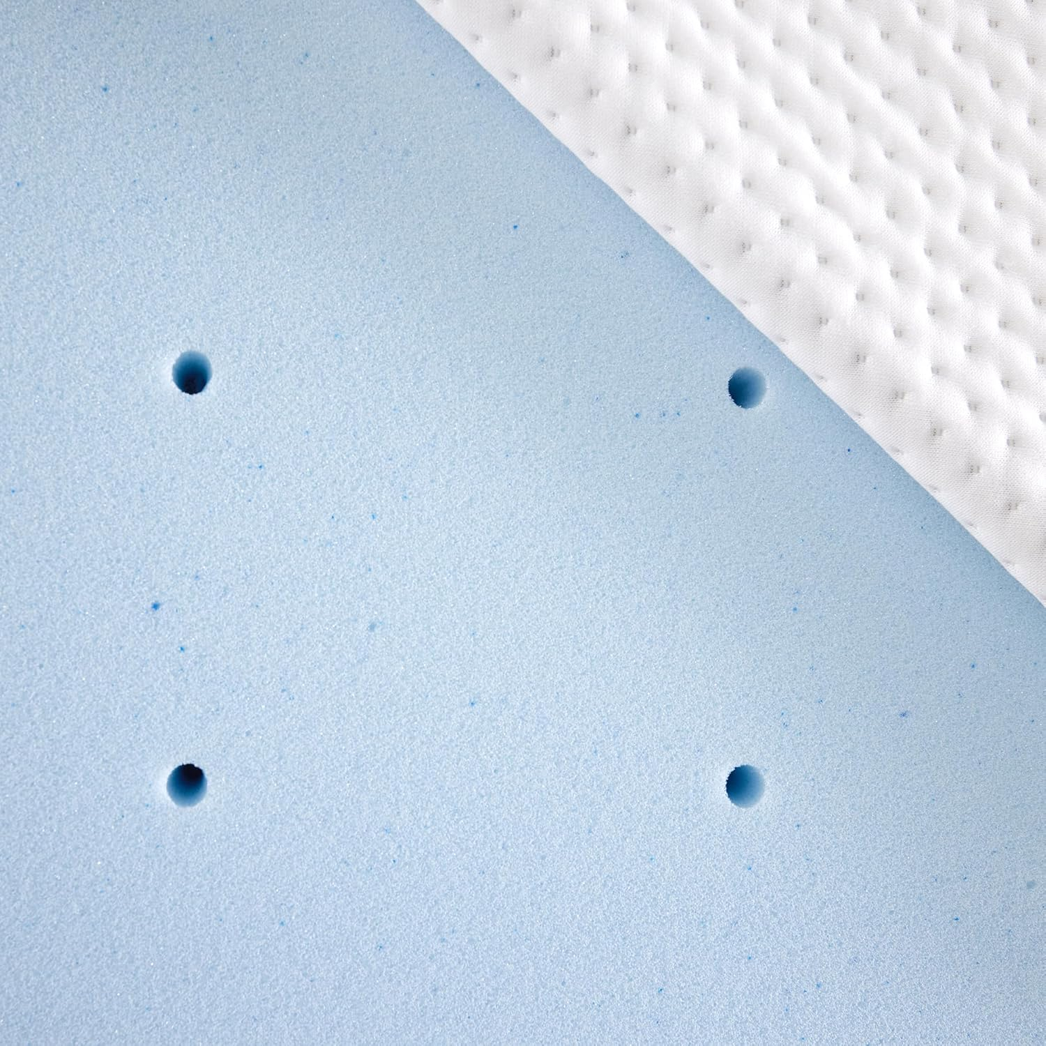 2 Inch Memory Foam Mattress Topper, Cooling Gel Infused Mattress Topper, Luxury Graphene Infused Cover Included, CertiPUR-US Certified Foam, White