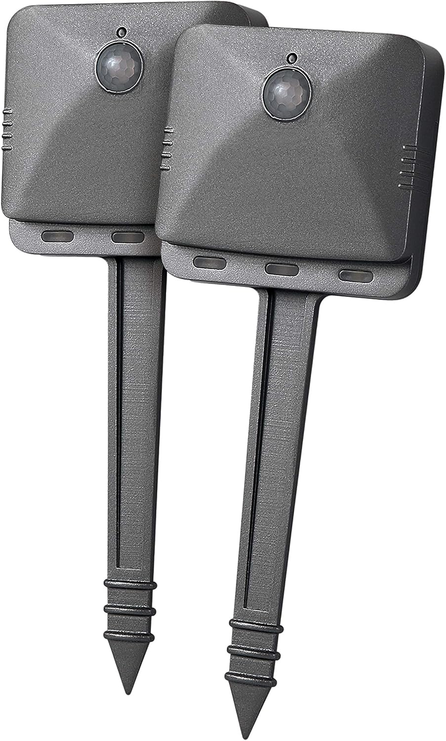 Gray Plastic Motion Sensing LED Stair Lights, 3-Pack