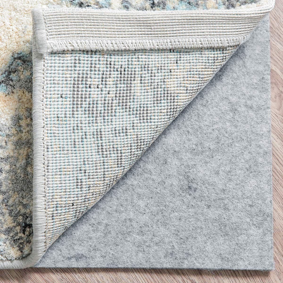 Premium Felt Rug Pad 5x8 Feet, Thick Rug Pads for Hardwood Floors, Laminate, Vinyl, Stone, Carpet & Tile, Under Rug Padding