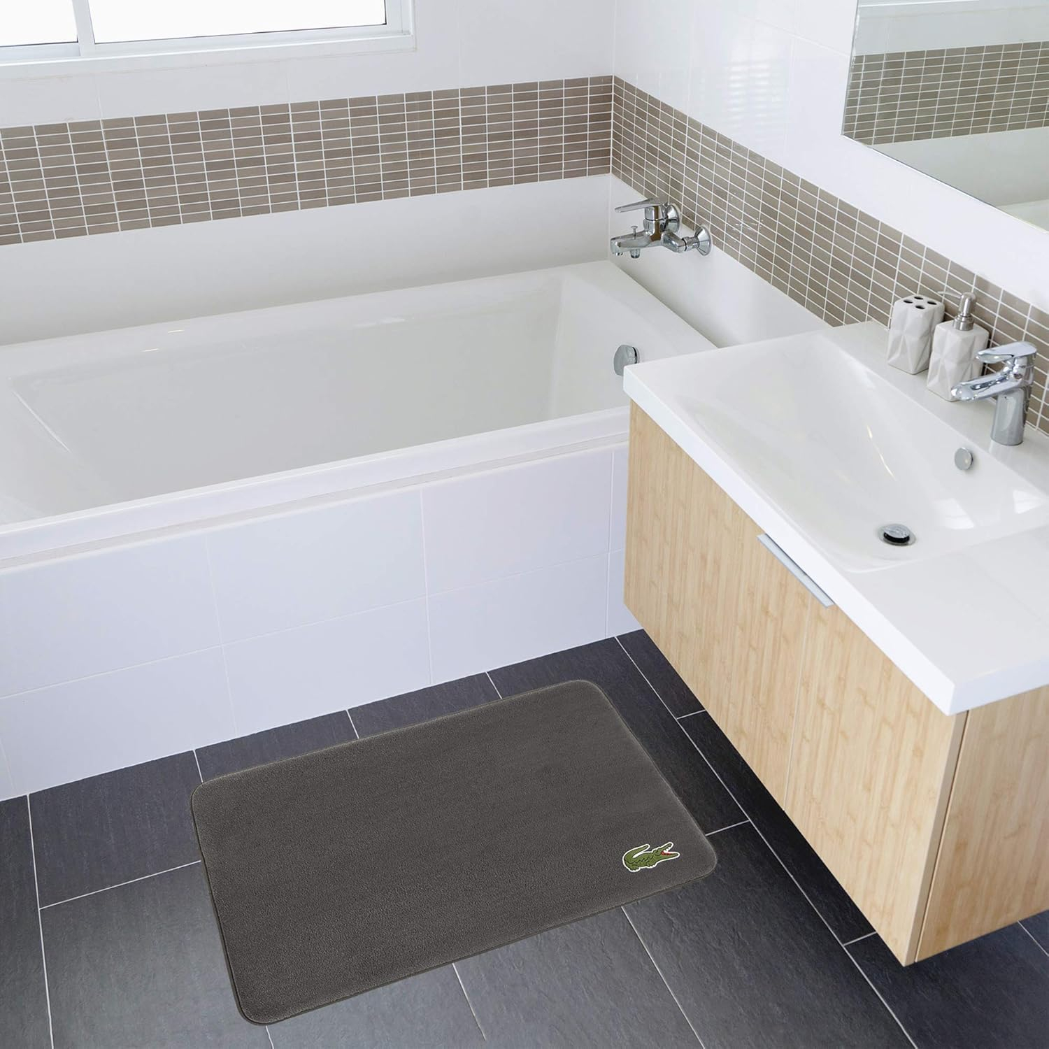 Lacoste Memory Foam Bath Rug