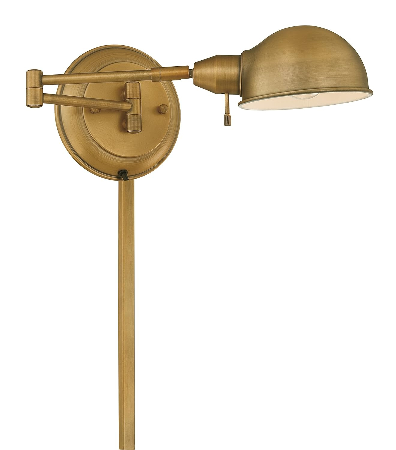 Lite Source Wall Sconce Decor Lamp, Antique Brass