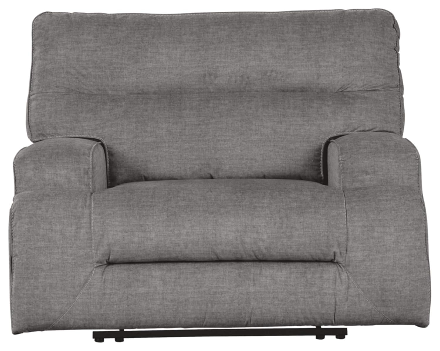 Signature Design by Ashley Coombs Wide Seat Recliner in Charcoal