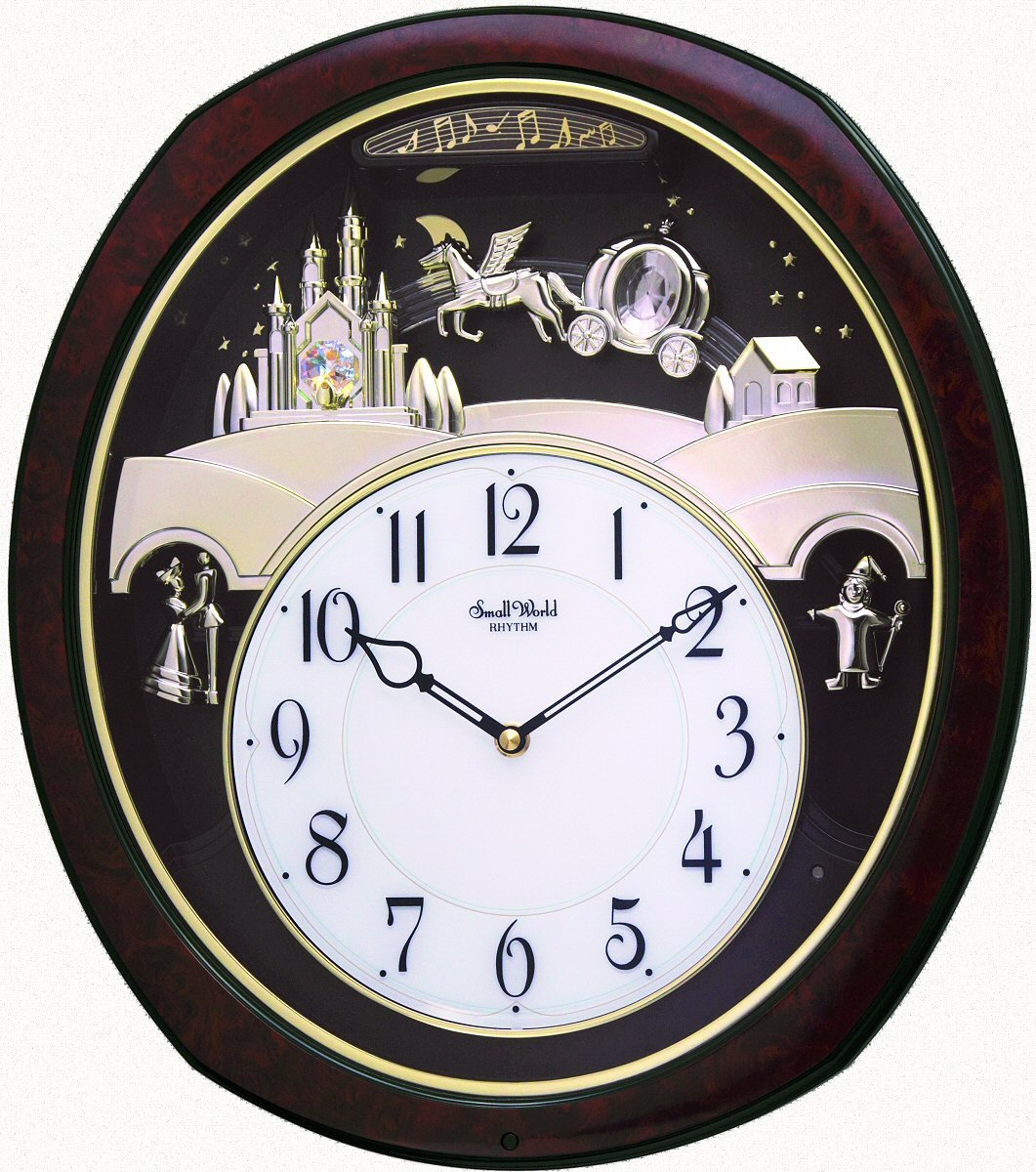 Princess Fantasy Musical Clock by Rhythm Clocks - Updated Version of Cinderella