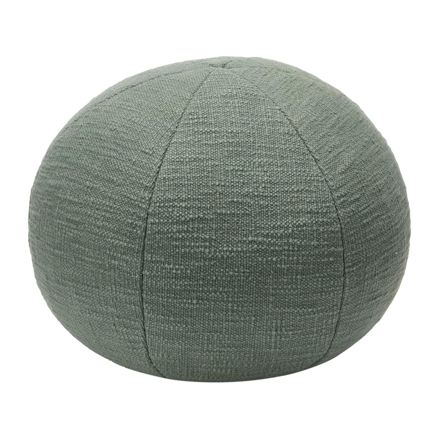 Sage Cotton Round Orb Throw Pillow, 12"