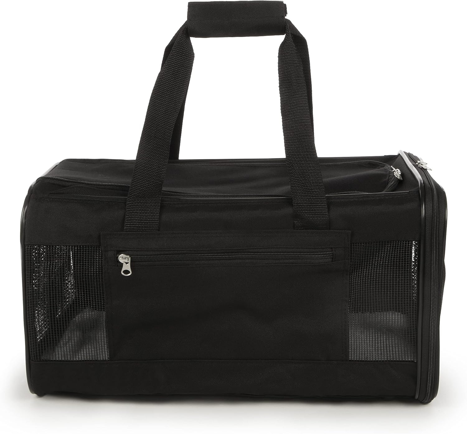 TrustyPup Easy Explorer Medium Guaranteed On-Board Travel Pet Carrier, Black, 16 lb Limit