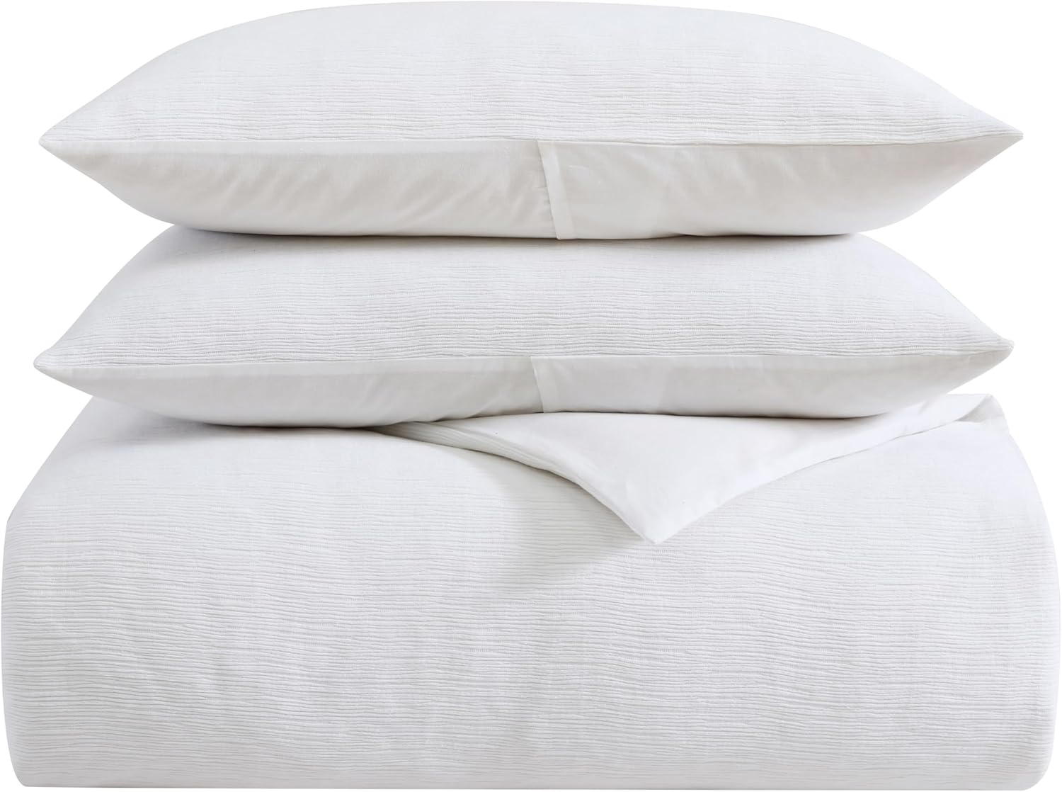 White Cotton King Bedspread Cover Set with Button Closure