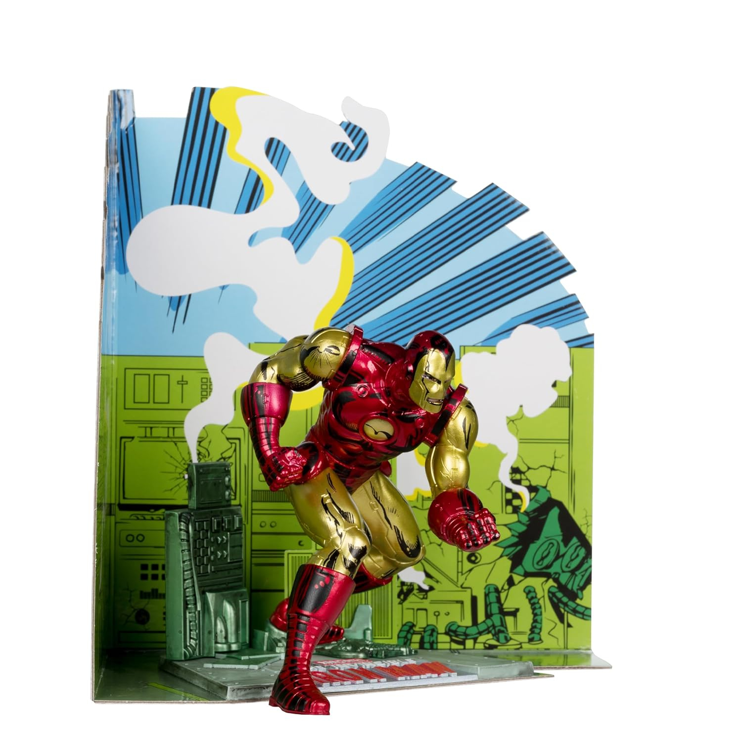 Iron Man (The Invincible Iron Man #126) 1:10th Scale Posed Figure w/Scene - McFarlane Toys