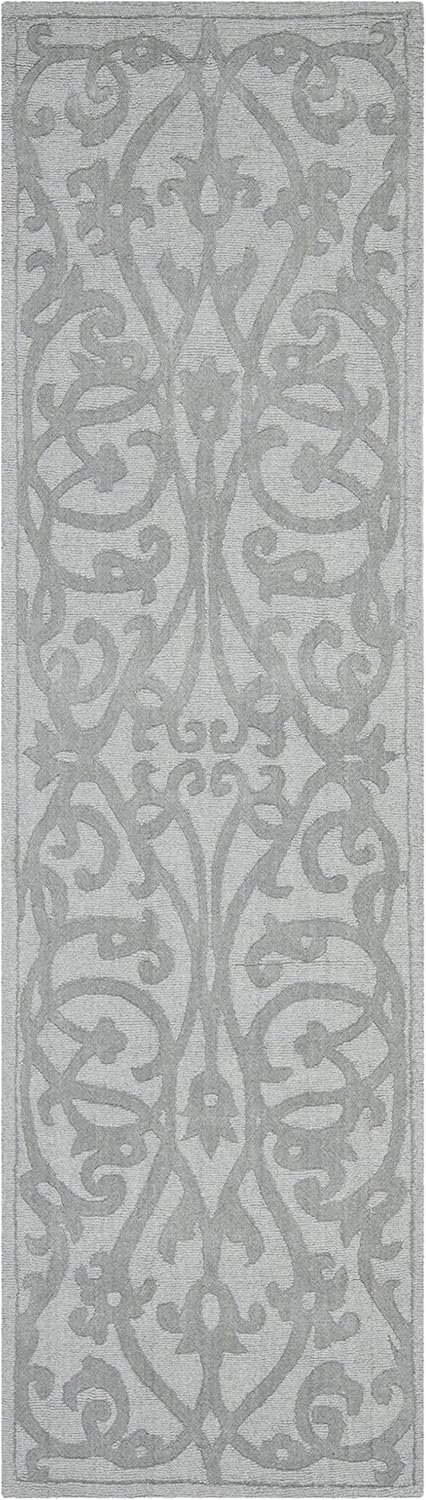 Impressions IM341 Hand Loomed Runner Rug - Grey - 2'3"x6' - Safavieh.