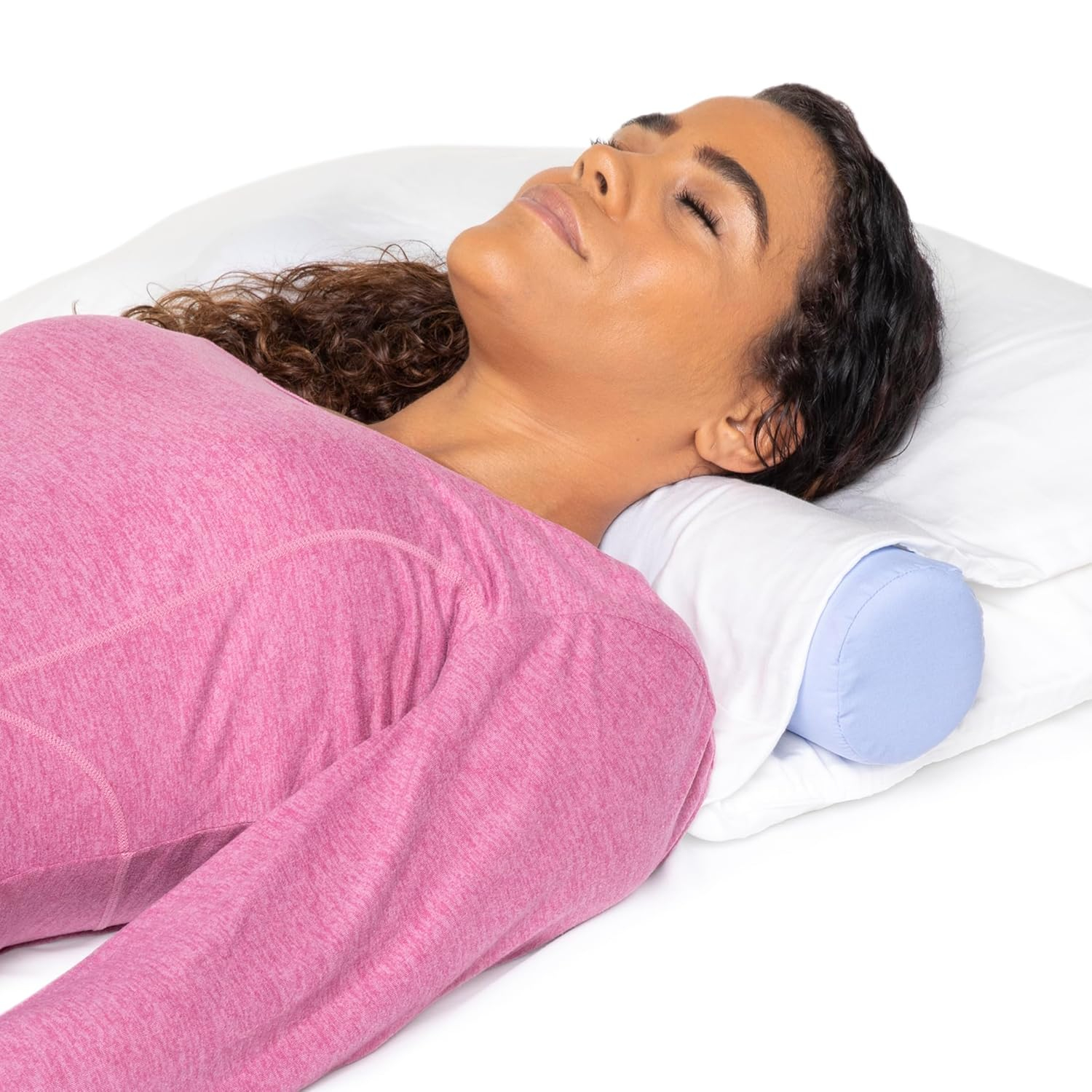 The Original McKenzie Cervical Roll by OPTP, Neck Support Pillow to Relieve Cervical, Neck, and Back Pain - Round Pillow for Improved Sleeping Support - Made in the USA