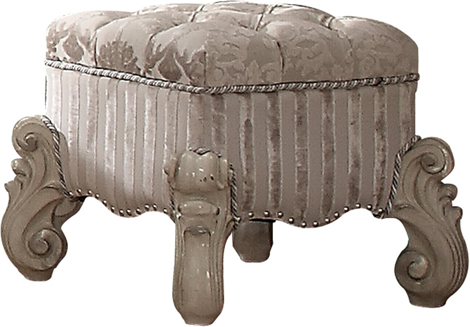 Batisa Solid Wood Accent Stool