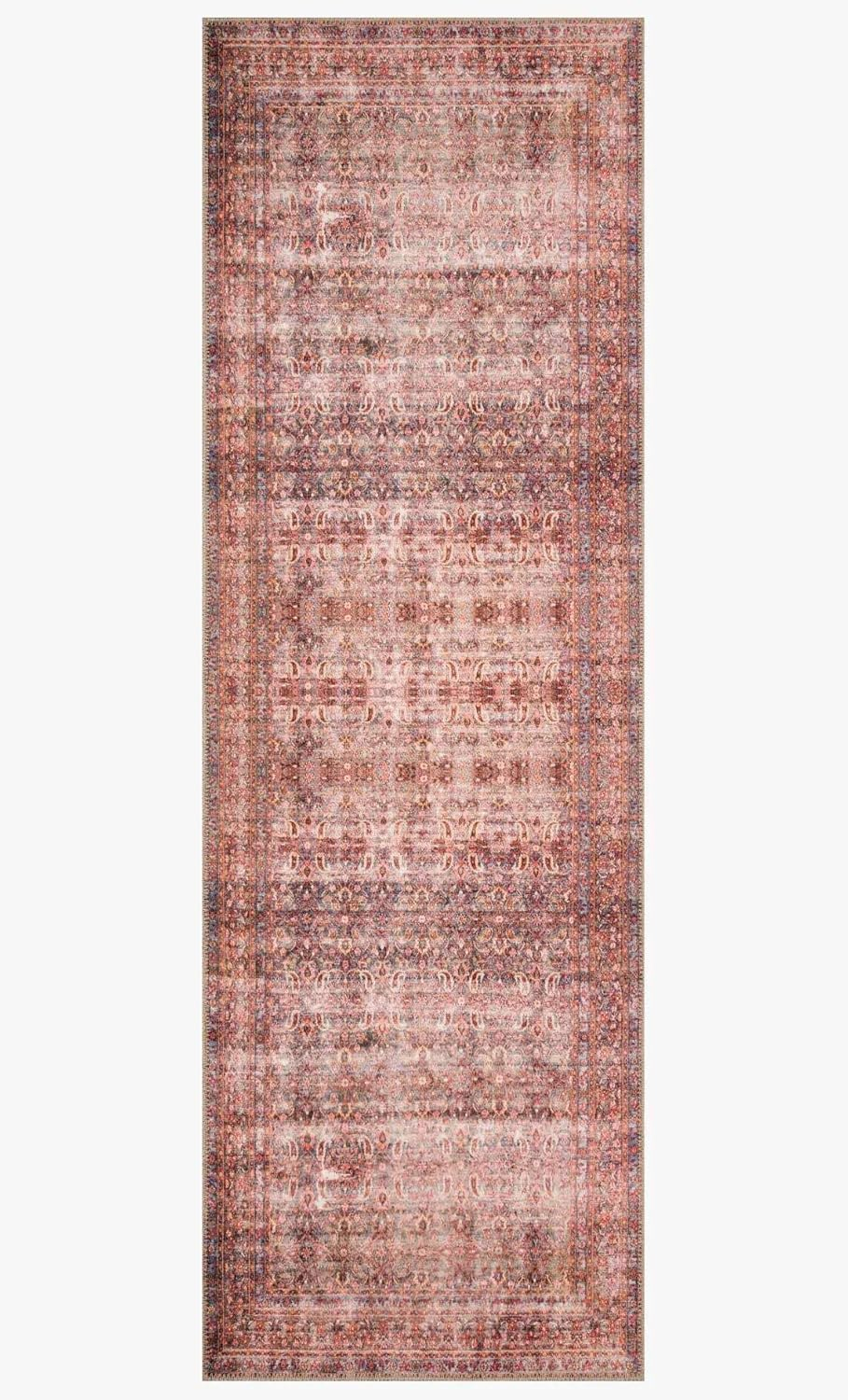 Loloi II Loren Eggplant/Crimson 2'-6" x 7'-6" Runner Rug