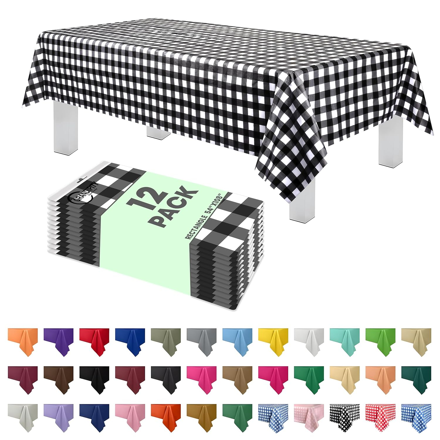 Grandipity Disposable Tablecloth (Set of 12)