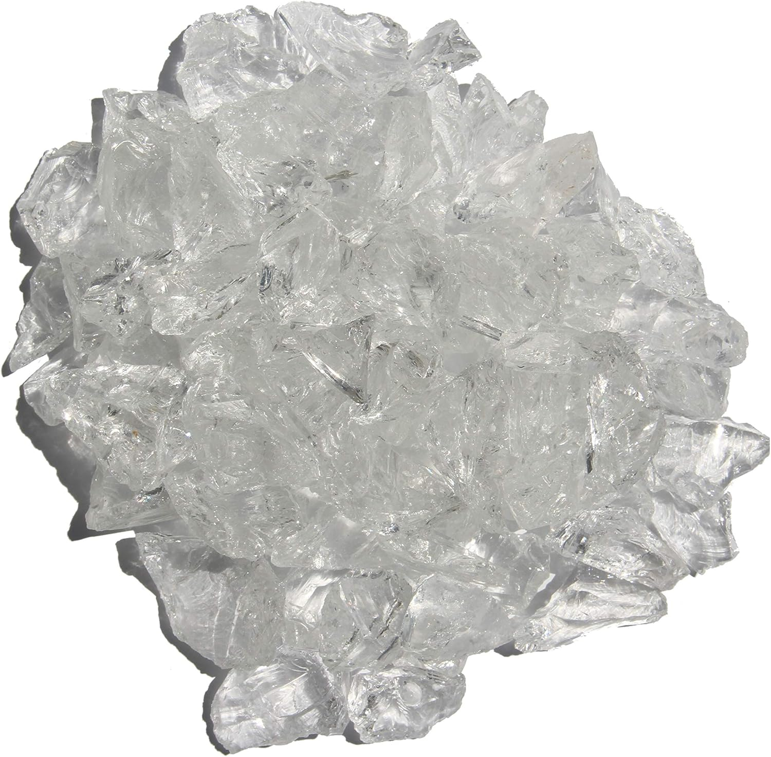 20 lbs Clear Recycled Fire Pit Glass for Modern Decor