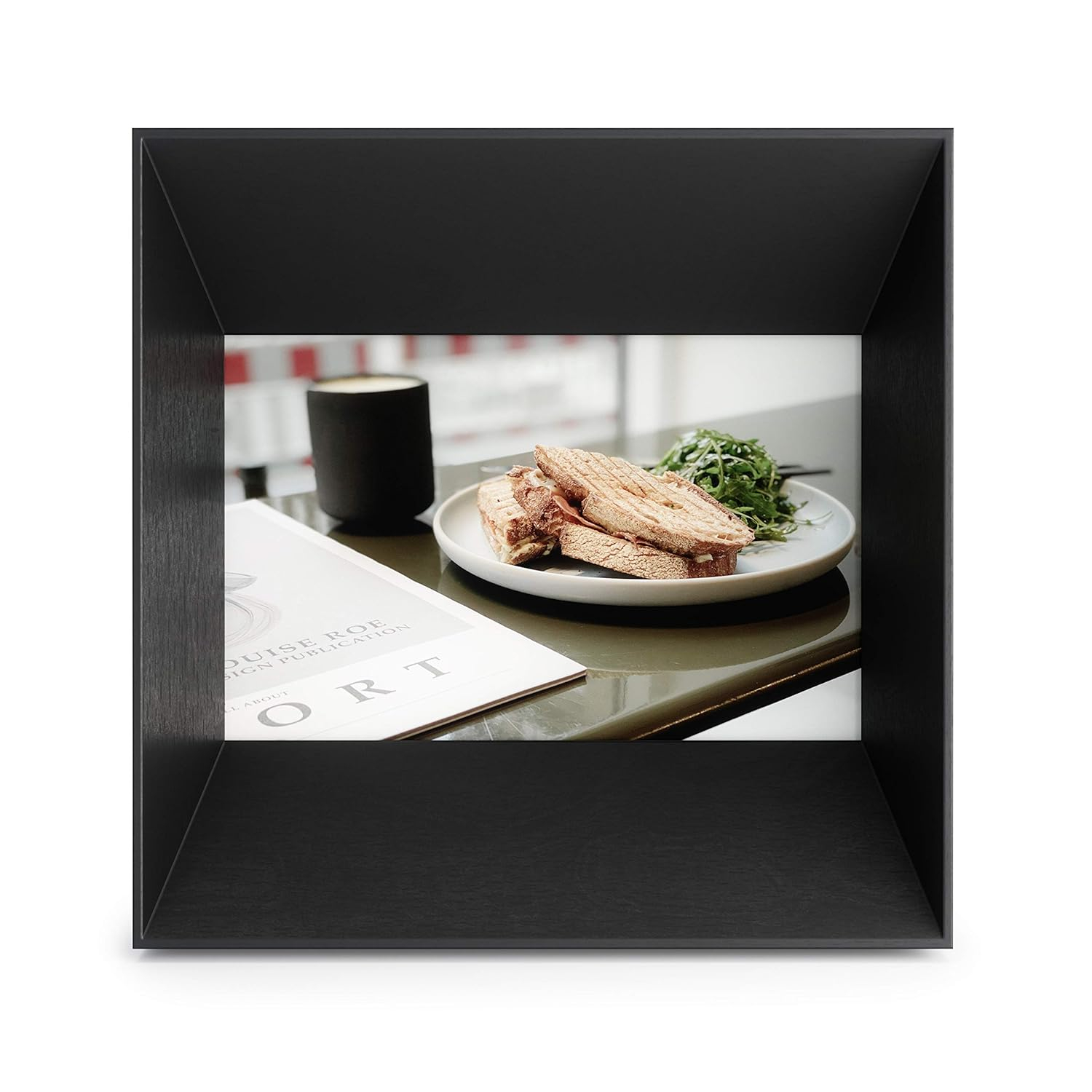 Classic Black Wood 4x6 Tabletop and Wall Mount Frame