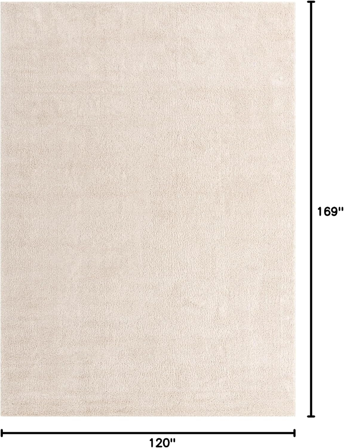 Unique Loom Solo Collection Area Rug - Calabasas (2' 2" x 3' 1" Rectangle, Ivory)