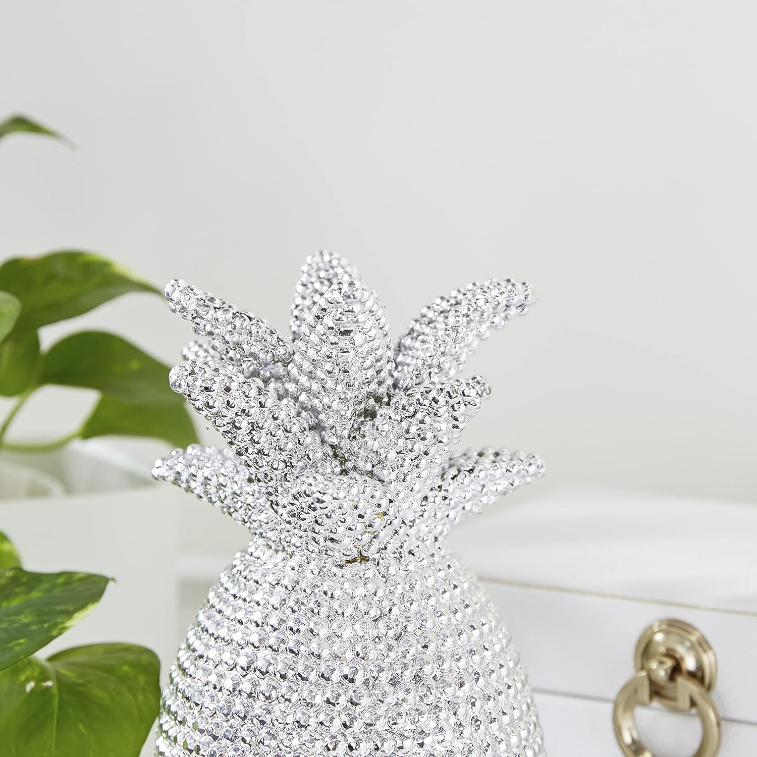 DecMode Polystone Glam People Sculpture, Silver, 2 - Pieces