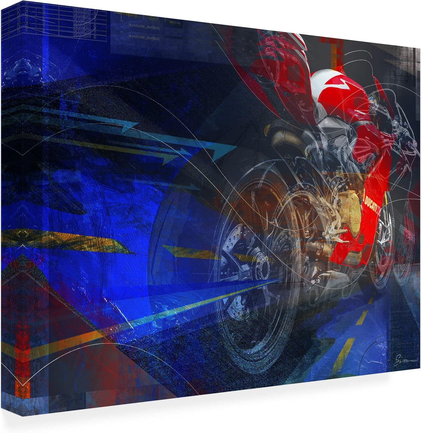 Greg Simanson 'Ducati Speed' Canvas Art