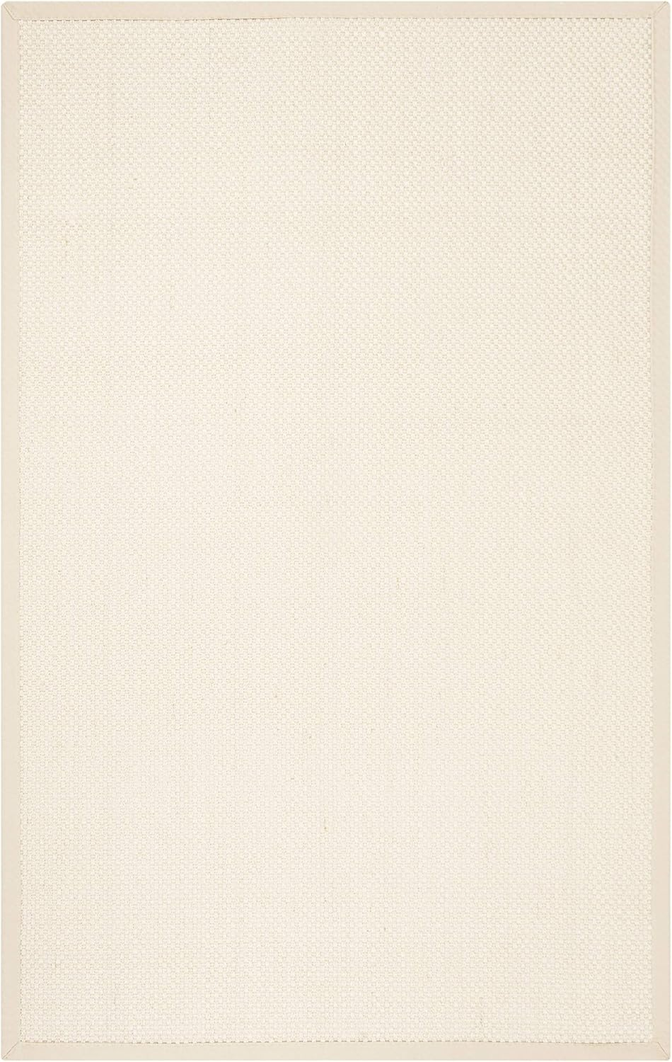 SAFAVIEH Natural Fiber Clarissa Solid Sisal Area Rug, Ivory/Light Beige, 5' x 8'