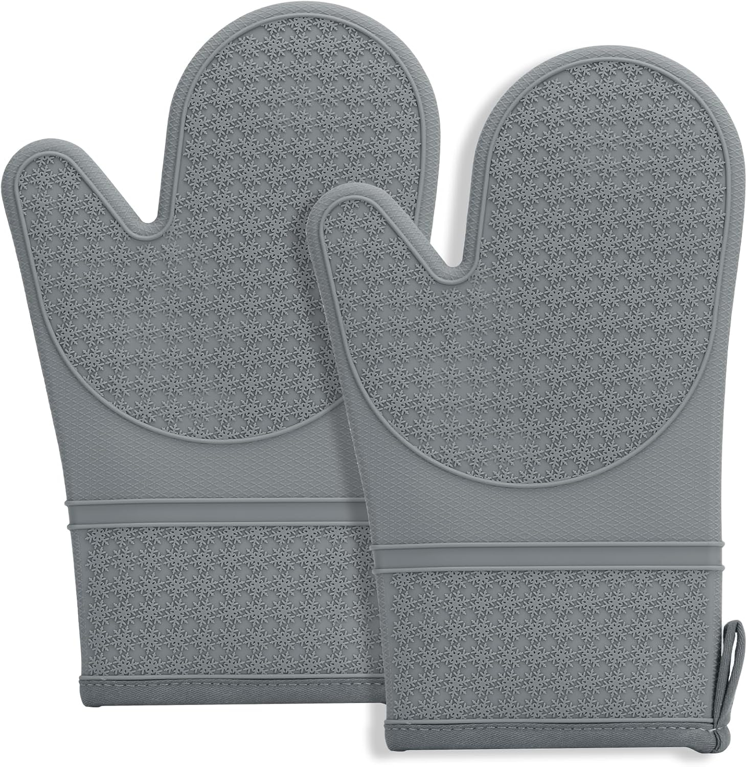 Silicone Oven Gloves 2-piece Set, Heat-resistant Oven Gloves With Soft, Kitchen Accessories
