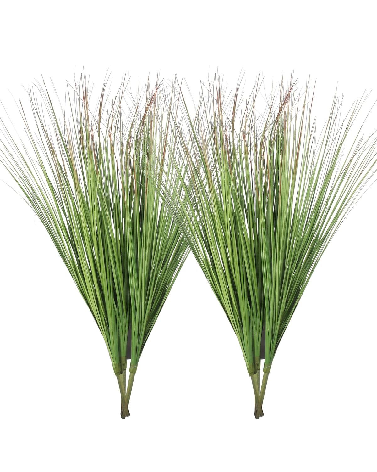 Artificial Plants 6PCS 27“ Fake Tall Onion Grass Faux Plant,Artificial Grass Greenery Shrubs Bushes for Garden Porch Window Box Shop Office Home Décor