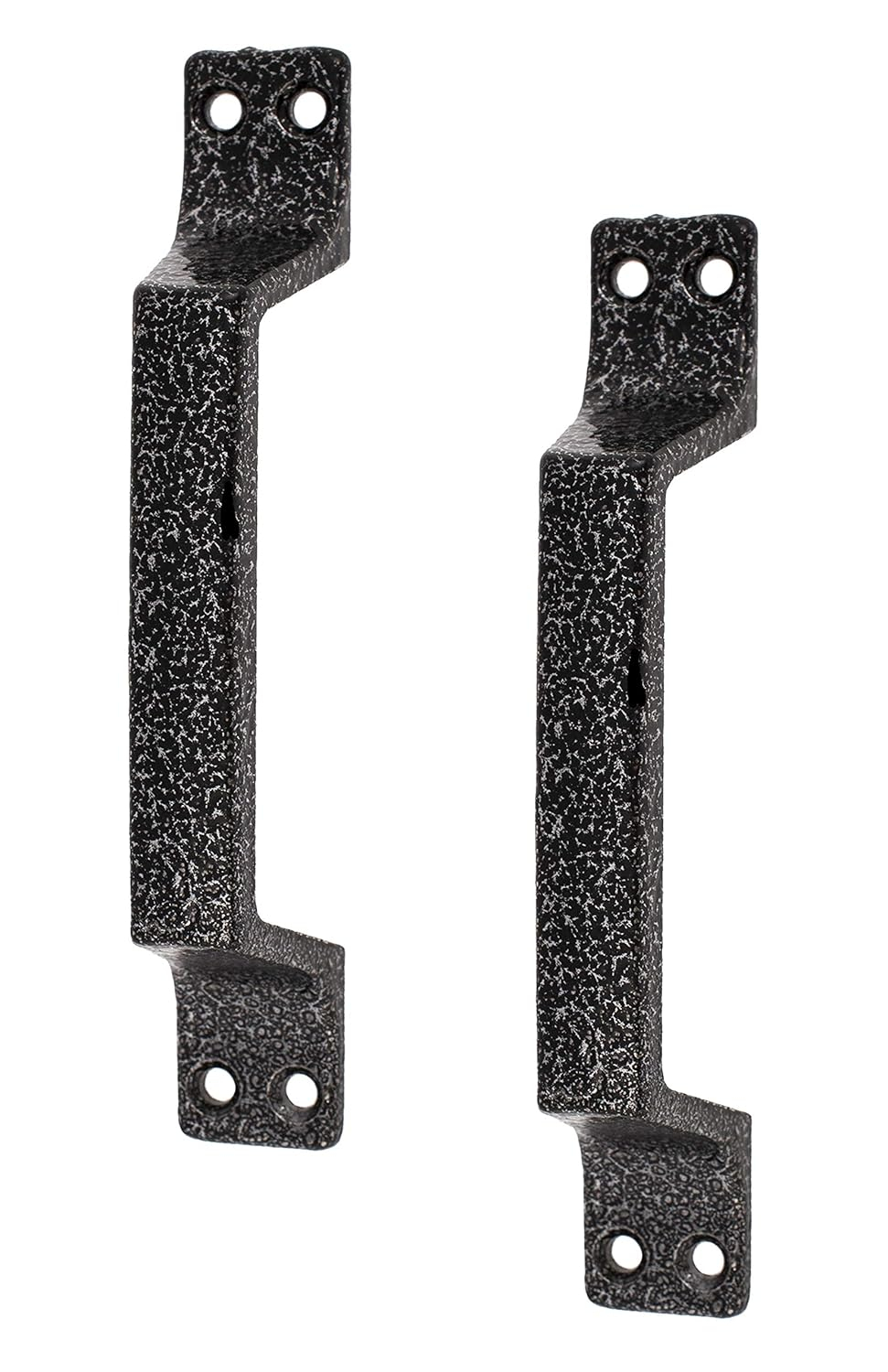 Stainless Steel Pull Handle - Pack of 2 - Heavy Duty Farmhouse Door Black Handle - Utility Metal Gate Pulls Handles Outdoor