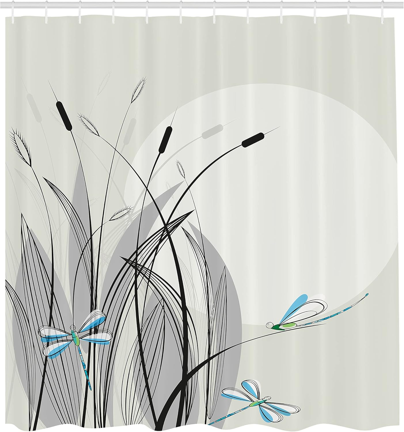 Ambesonne Horse Shower Curtain, Landscape Rural Scene, 69"Wx84"L, Multicolor