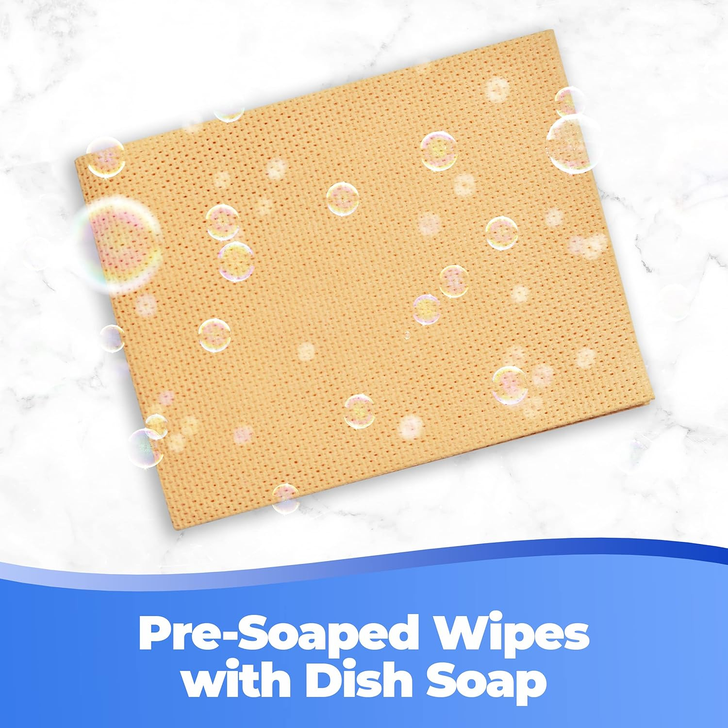 Pre-Soaped Wipes with Dish Soap. Disposable Presoaped Cloth with Dish Detergent. Soap Filled Dish Cloths, Dishcloths with Soap, Soapy Dishcloth