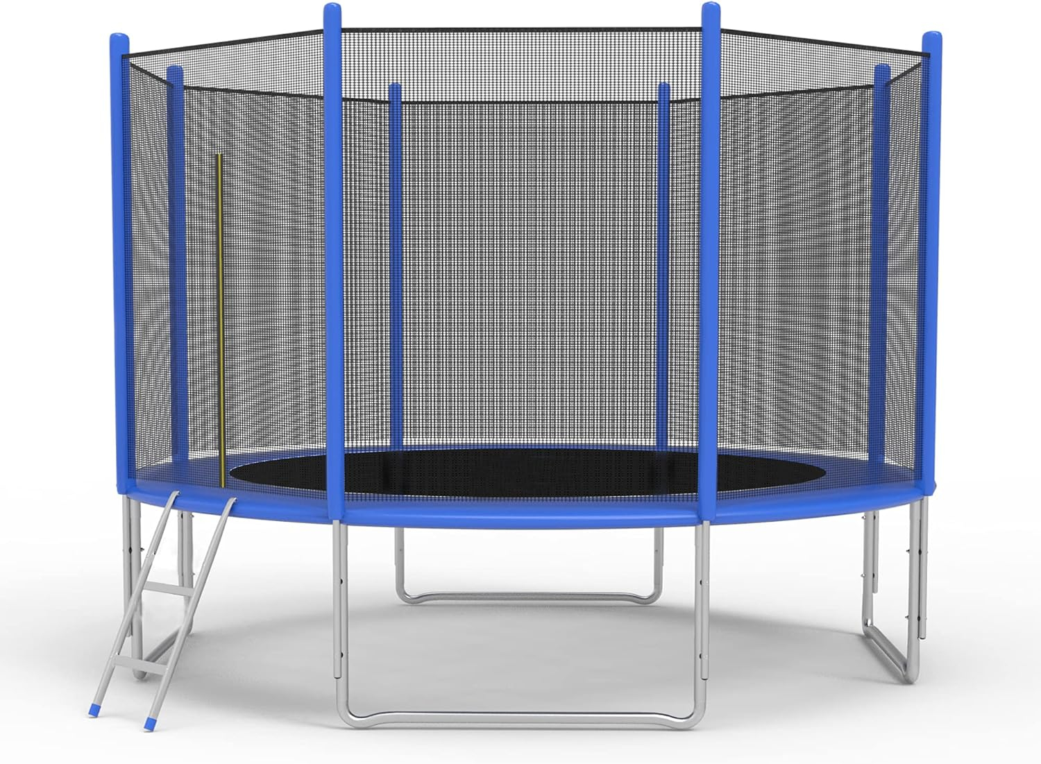 Karmas Product 10' Trampoline with Safety Enclosure Net and Spring Pad