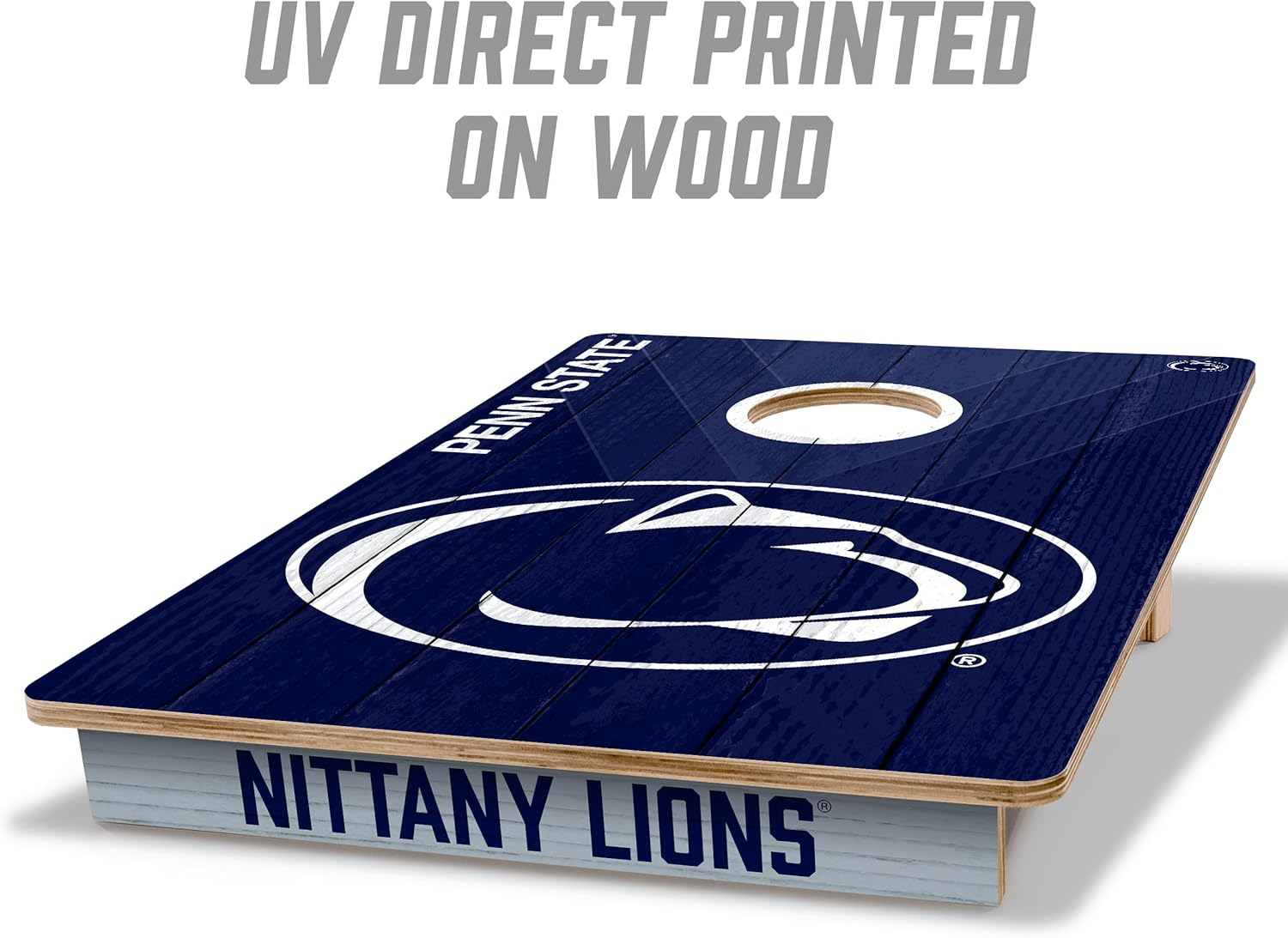 YouTheFan NCAA 2’ x 3’ Wood Cornhole Game with Logo Bags