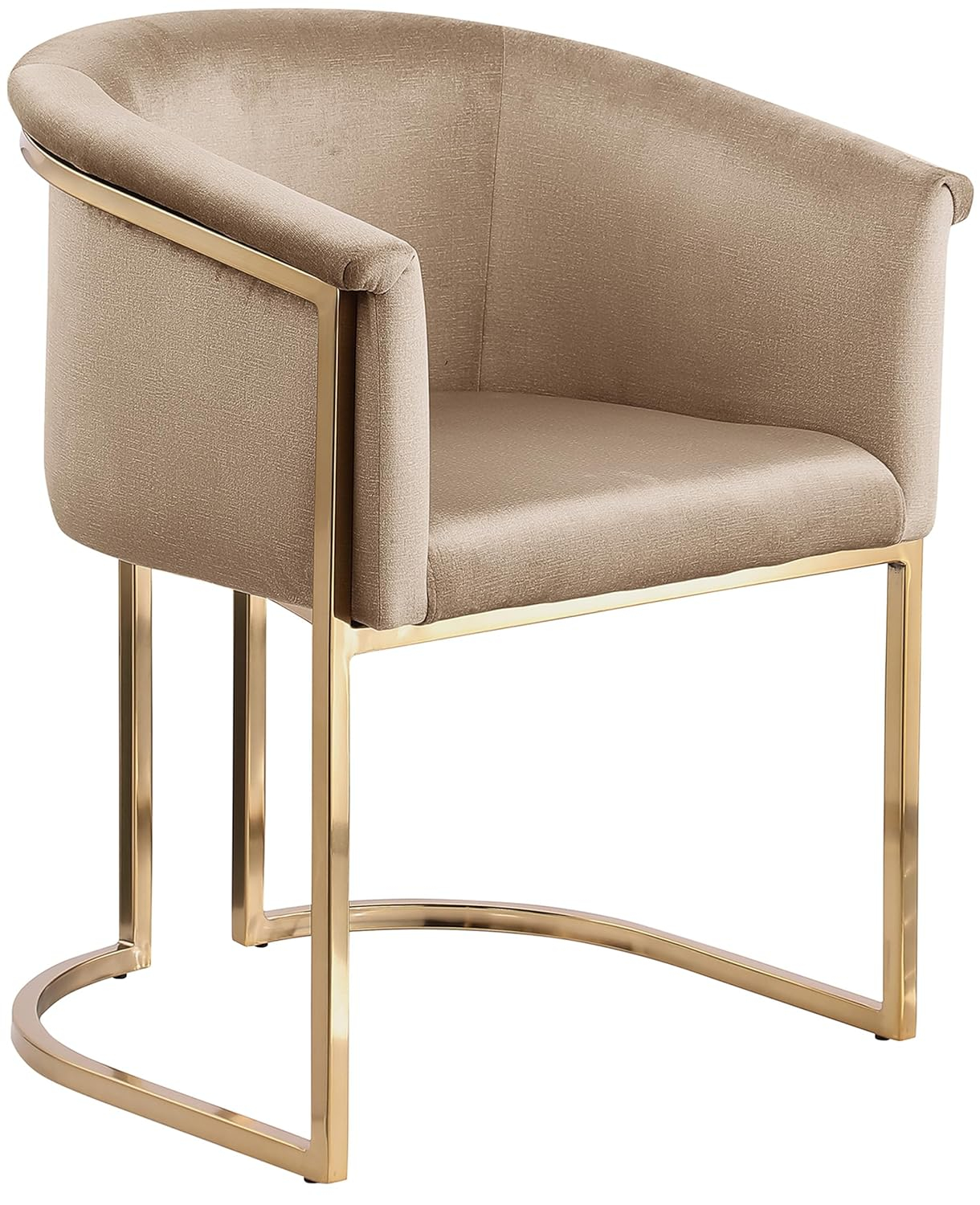 Meridian Furniture Tierra Beige Velvet Dining Chair