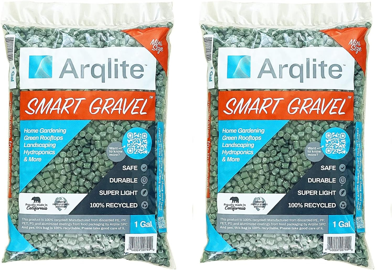 Eco-Friendly Mini Size Green Recycled Plant Drainage Gravel