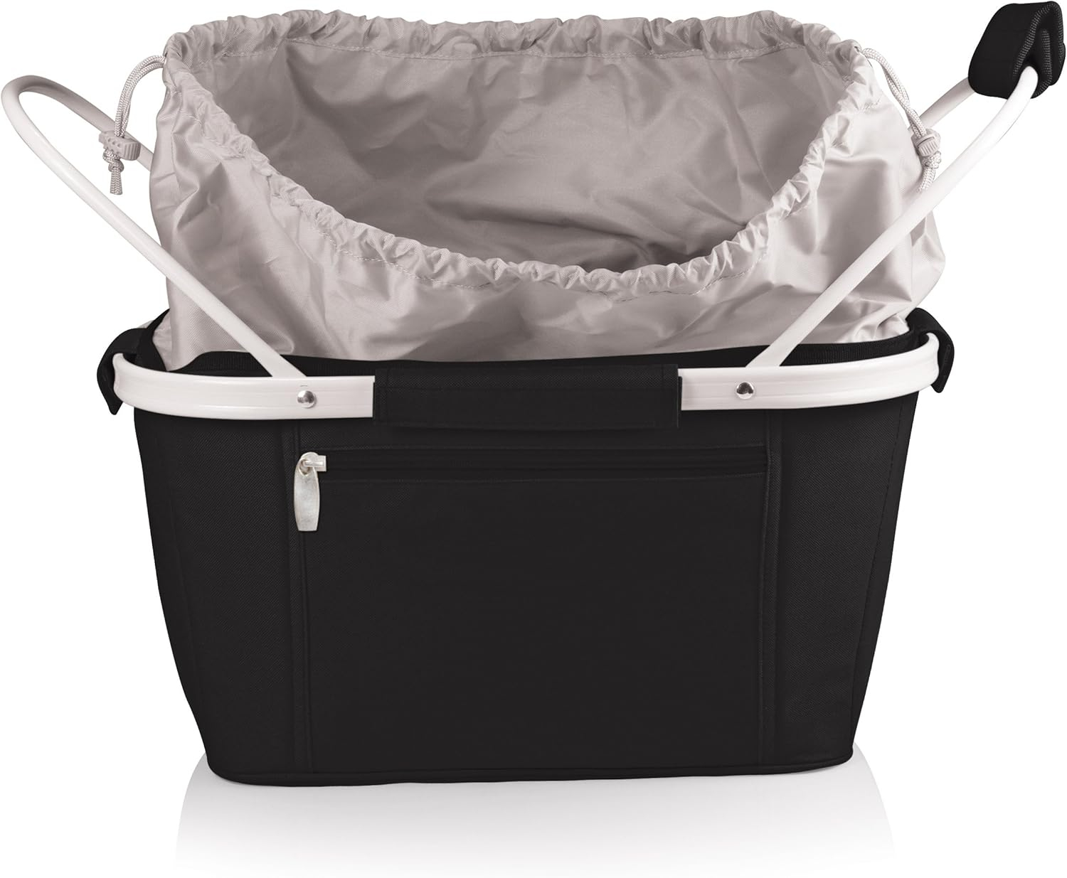 ONIVA - a Picnic Time brand Metro Shopping Basket - Insulated Picnic Basket - Collapsible Market Basket - Utility Tote Cooler Bag