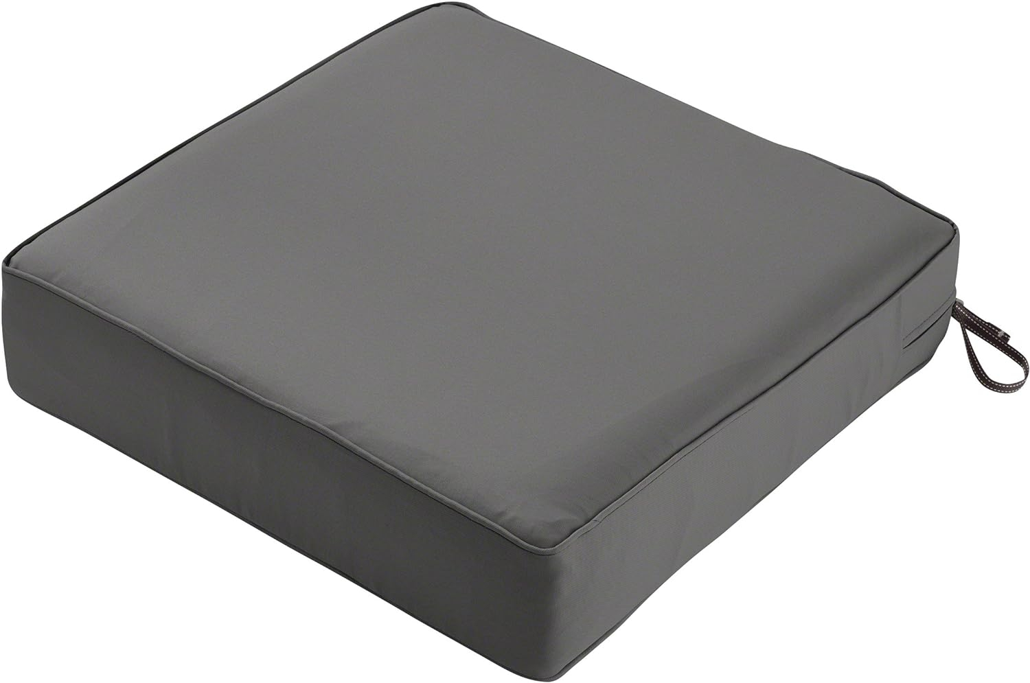 Classic Accessories Montlake FadeSafe Water-Resistant Patio Lounge Chair/Loveseat Cushion, 23 x 23 x 5 inch, Light Charcoal