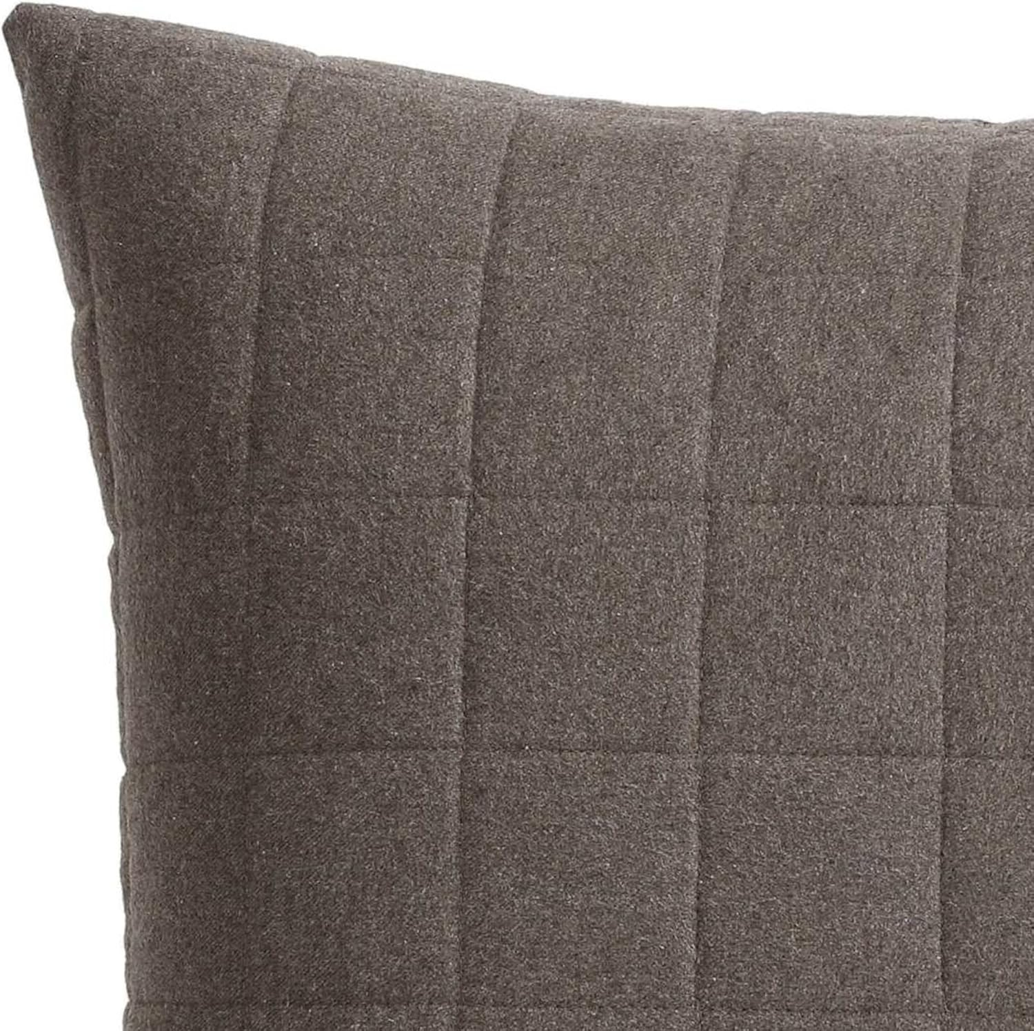 Chocolate Brown Euro Sham in Super Soft Cotton Flannel