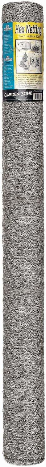 Garden Zone 50 ft. X 48 in. Galvanized Steel Poultry Netting