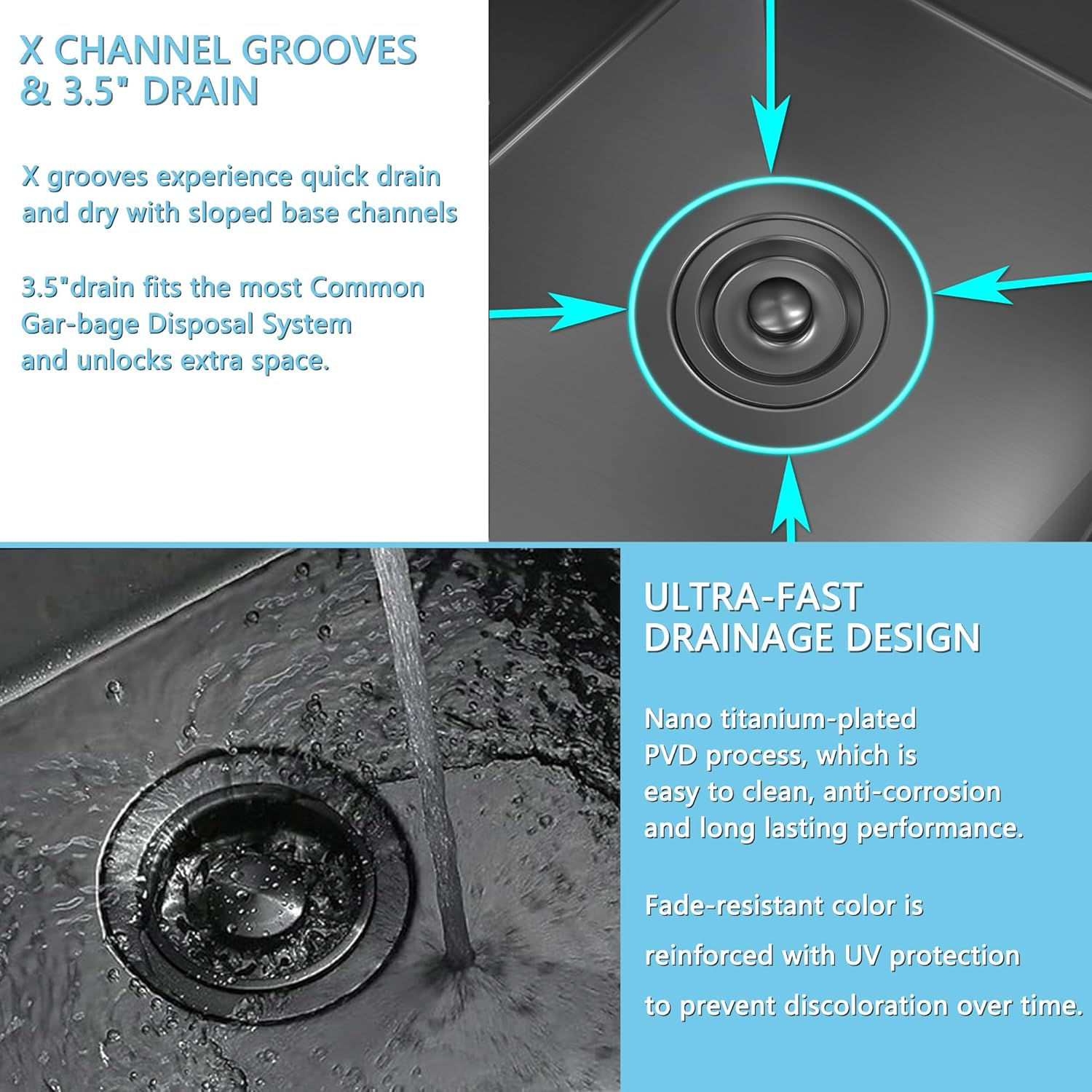 15x20 Inch Drop In Bar Sink Black, 15 Inch Gunmetal Black Small Kitchen Sink 18 Gauge Single Bowl Topmount Stainless Steel Wet Bar Sink with Basket Strainer Drain & Bottom Grid