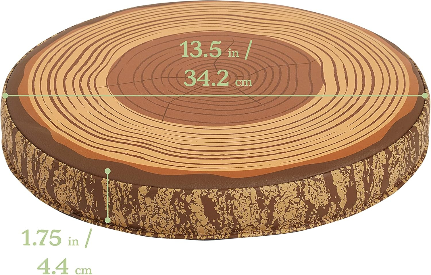 ECR4Kids SoftZone Tree Floor Cushions, Chocolate, 6-Pack