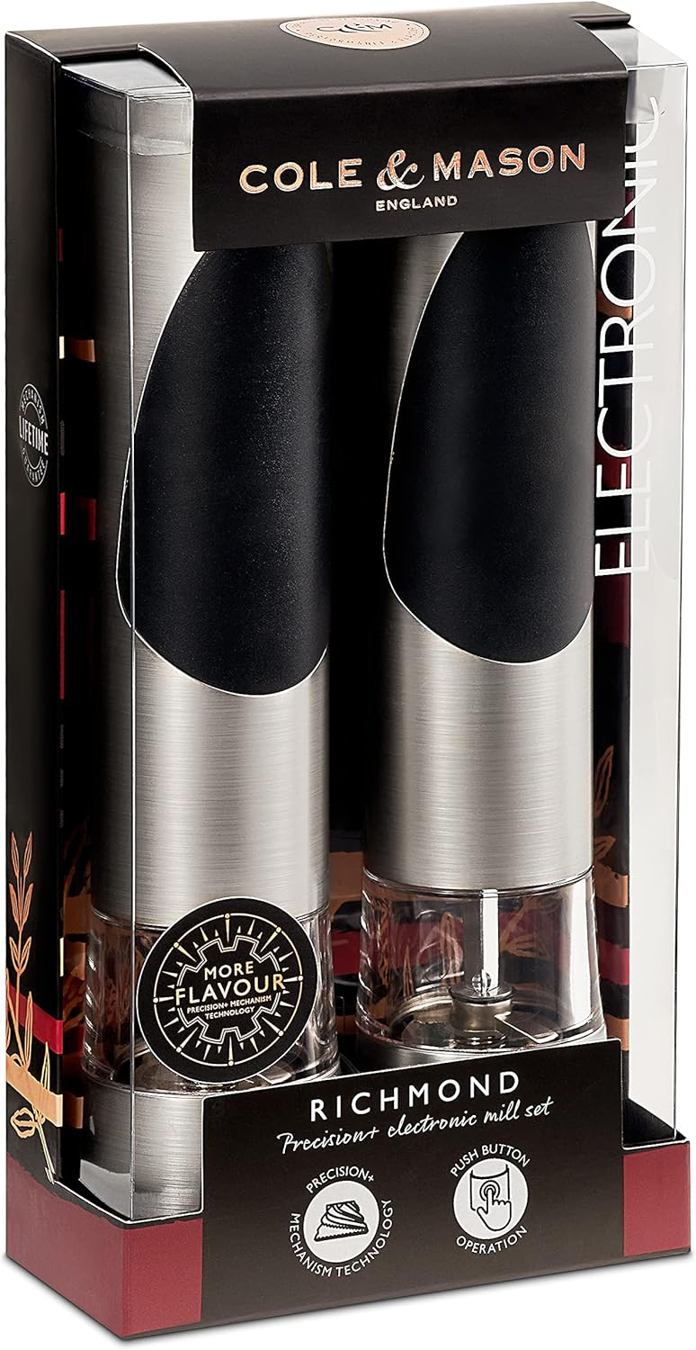 Cole & Mason Cole & Mason Richmond Electric Salt and Pepper Mill Set
