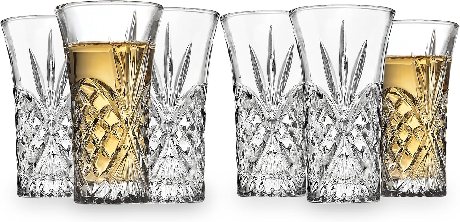 Dublin Crystal Shot Glass, Set of 6