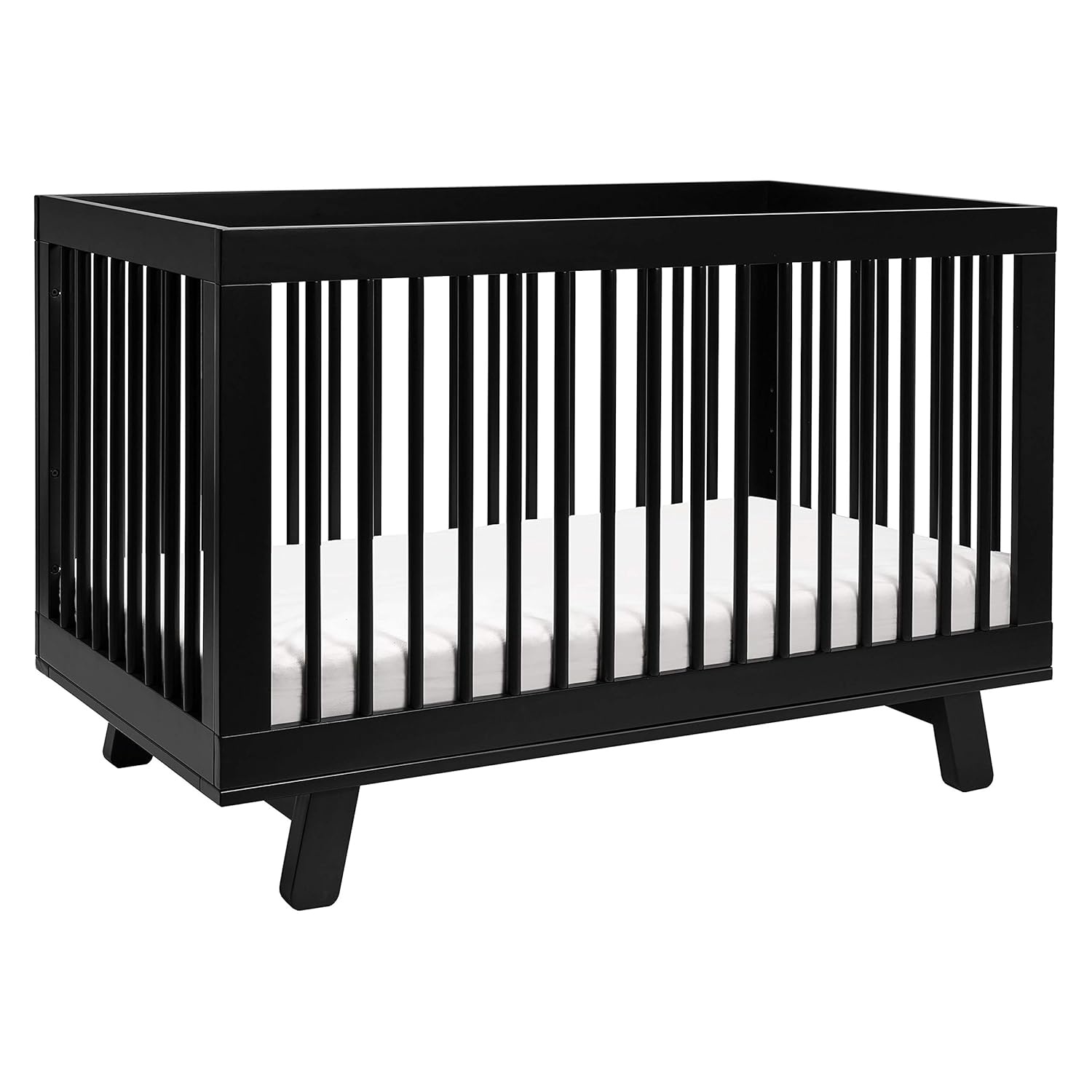 Hudson Espresso Modern Convertible Crib with Toddler Rail