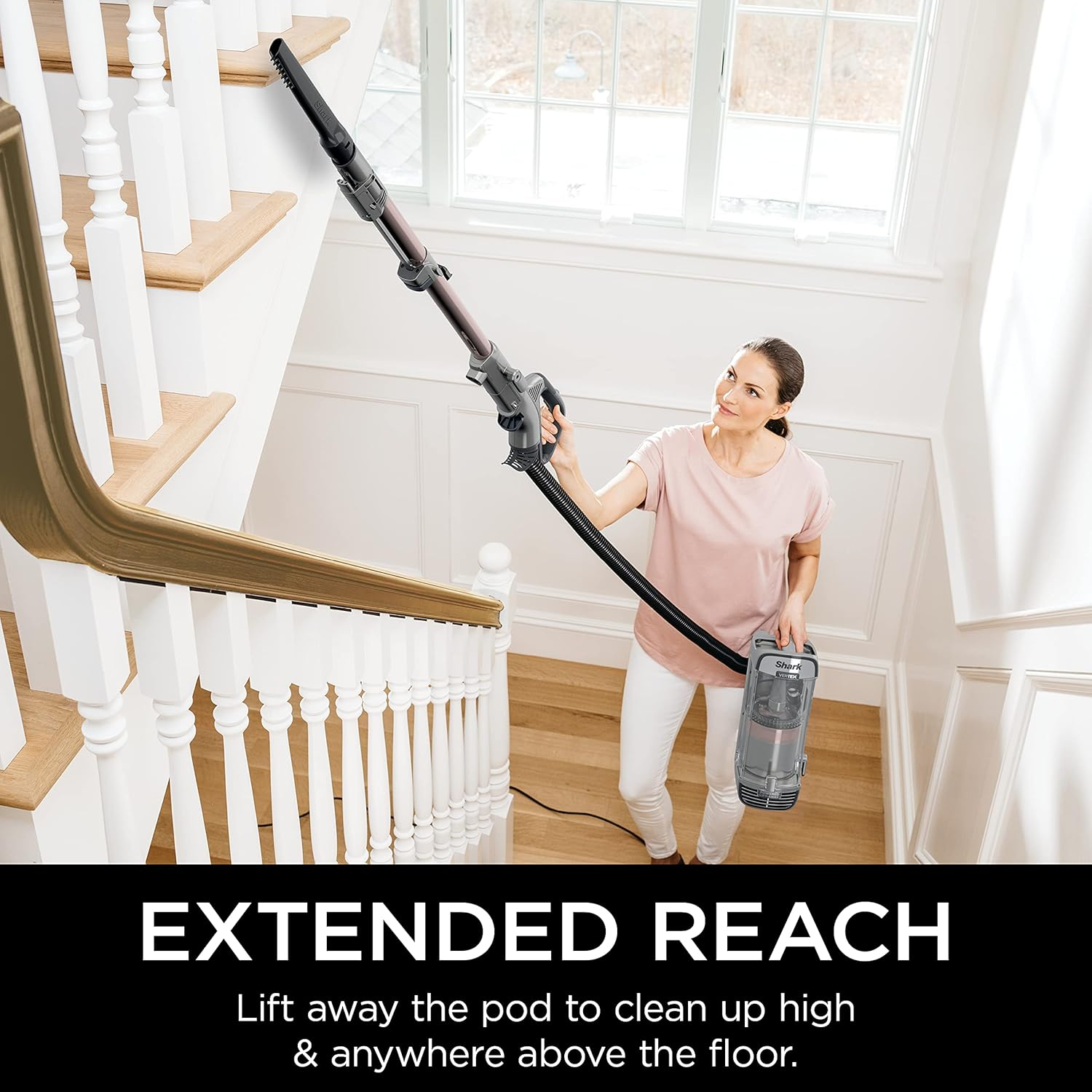 Shark® Vertex DuoClean® PowerFin Upright Vacuum Powered Lift-Away®, Self-Cleaning Brushroll