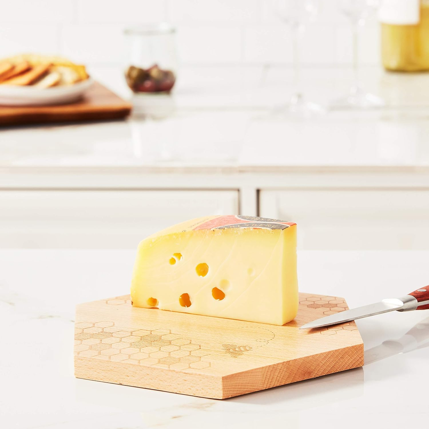 Talisman Designs Beechwood Cheese Board, Honey Bee Collection