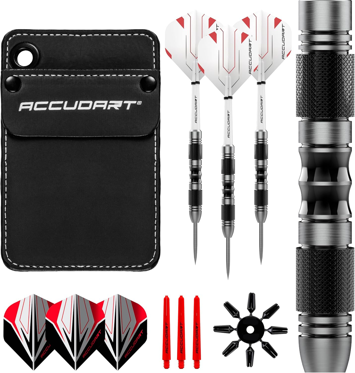 Accudart Steel Tip, Stainless Steel Finish Barrel, Set 3.5