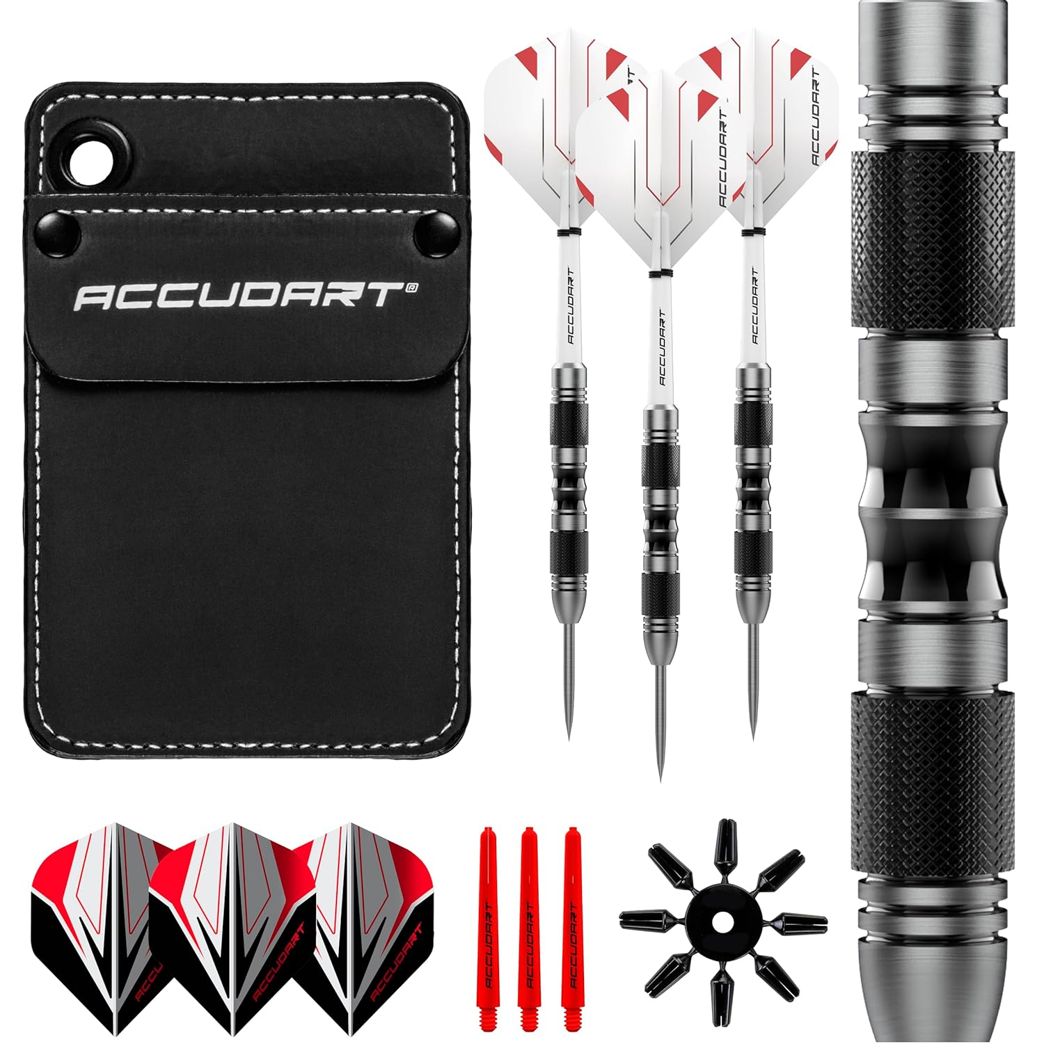 Accudart Steel Tip, Stainless Steel Finish Barrel, Set 3.5